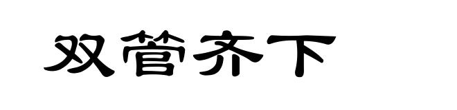 双管齐下