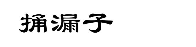 捅漏子