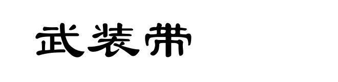 武装带