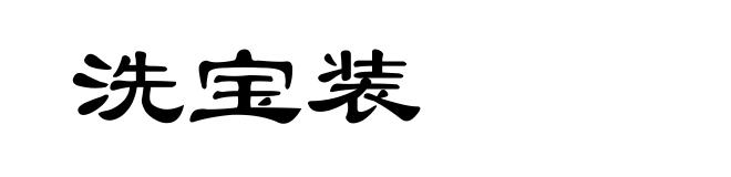 洗宝装