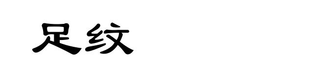 足纹