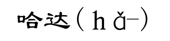 哈达(ｈǎ-)