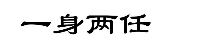一身两任