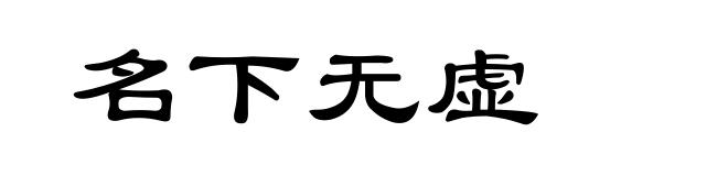 名下无虚