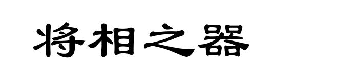 将相之器
