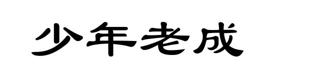 少年老成