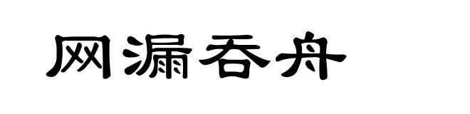 网漏吞舟