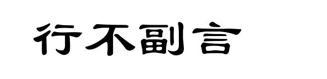 行不副言