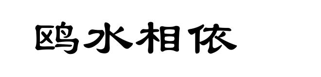 鸥水相依