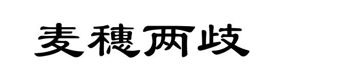麦穗两歧