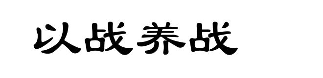 以战养战