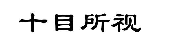 十目所视