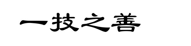 一技之善