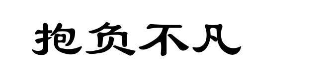 抱负不凡