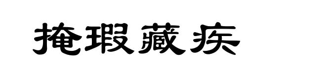 掩瑕藏疾