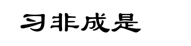 习非成是