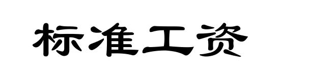 标准工资