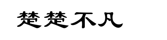 楚楚不凡