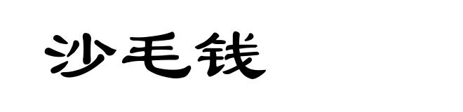 沙毛钱