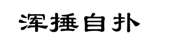 浑捶自扑