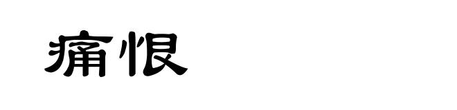 痛恨