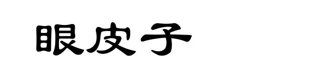 眼皮子