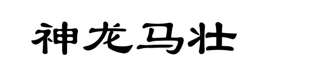 神龙马壮