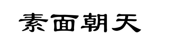 素面朝天