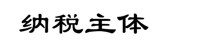 纳税主体