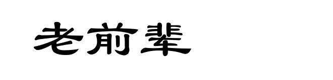 老前辈