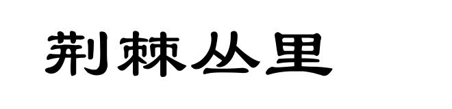 荆棘丛里