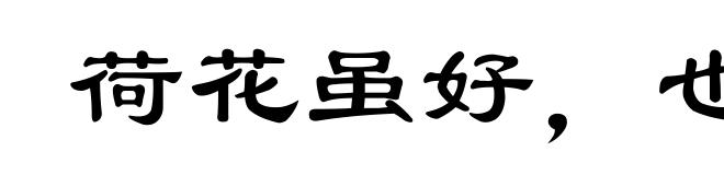 荷花虽好，也要绿叶扶持