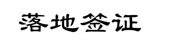 落地签证