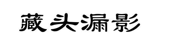 藏头漏影
