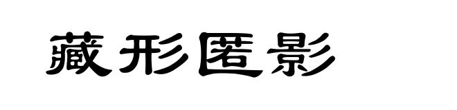 藏形匿影