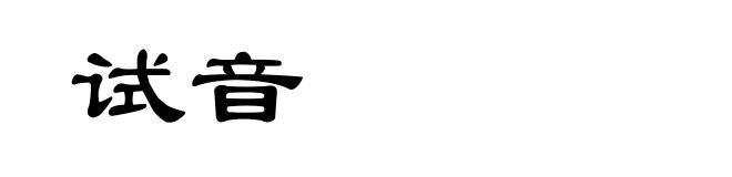 试音