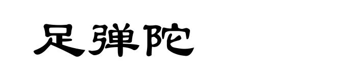 足弹陀