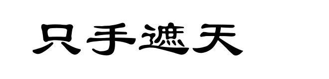 只手遮天