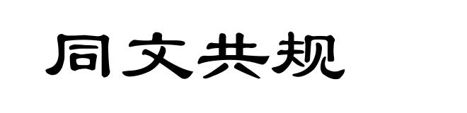 同文共规