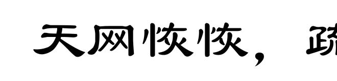 天网恢恢，疏而不漏