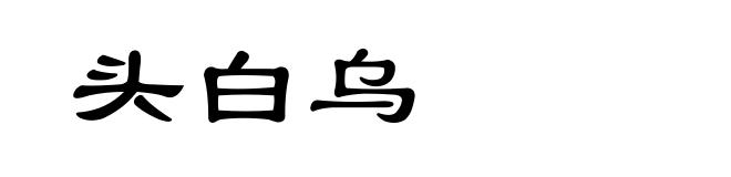 头白乌