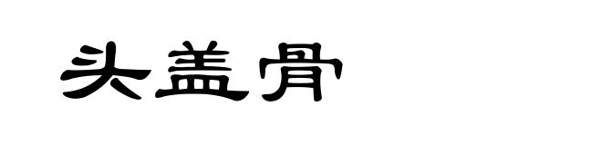 头盖骨
