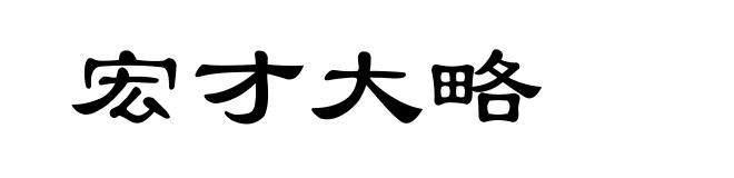 宏才大略