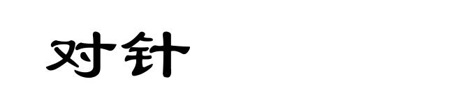 对针