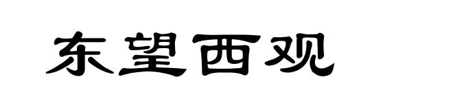 东望西观