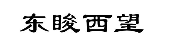东睃西望