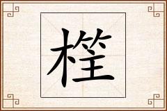 樦怎么写