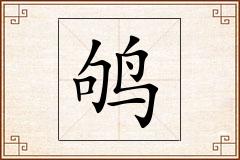 鸲怎么写