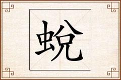 蛻怎么写
