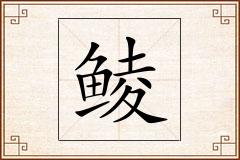 鲮怎么写
